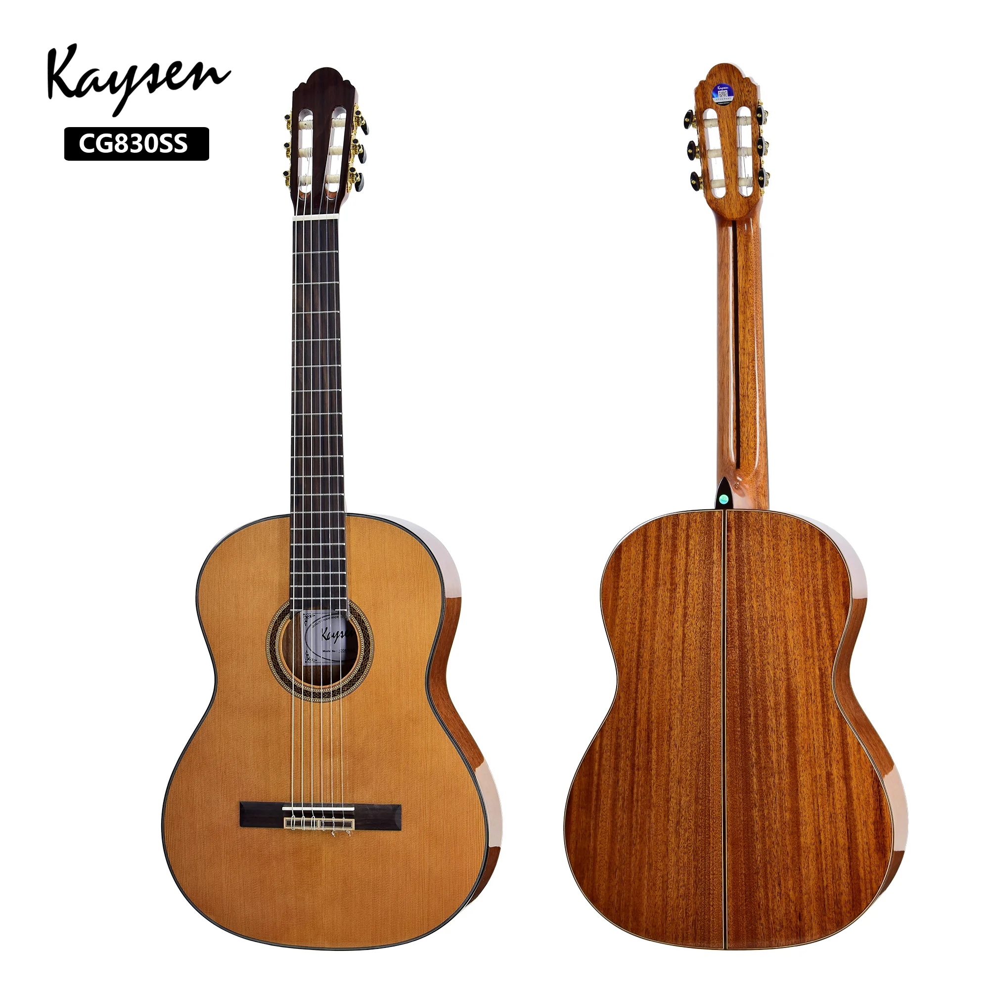 

Stringed Instrument Factory OEM Handmade 6 Nylon String Solid Cedar Top Classical Guitar For Sale Made In China