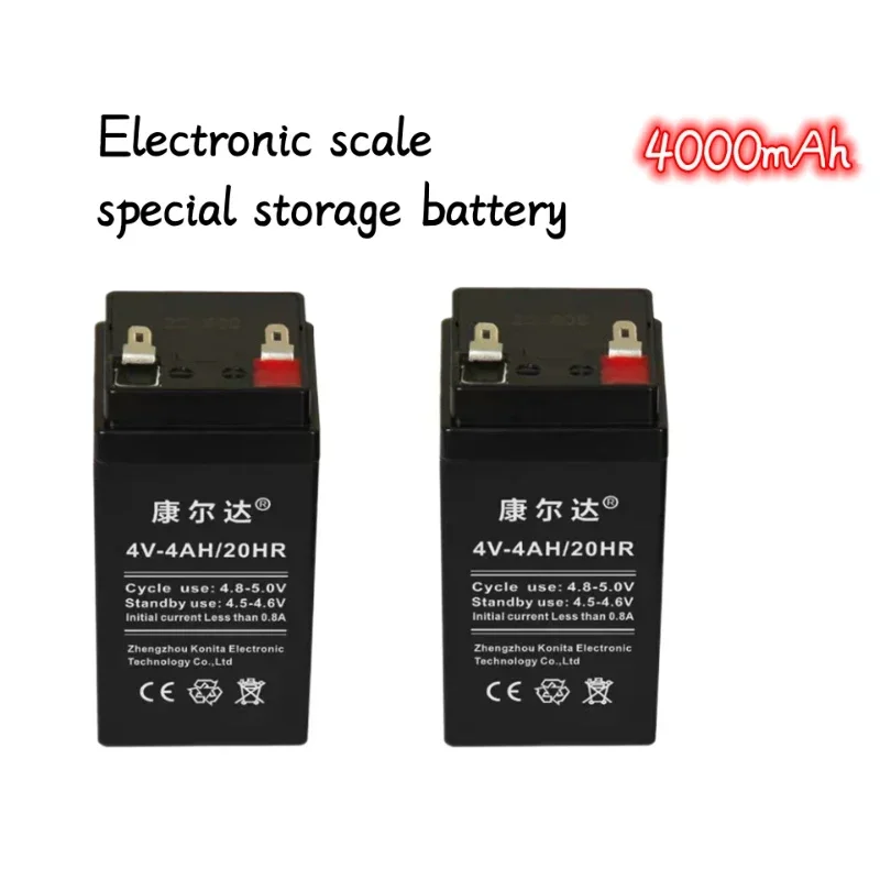 2023Original 4000mAh4V Pricing Electronic Scale Table  Lead-acid Battery Rechargeable Battery Emergency Lamps Children's Toy Car