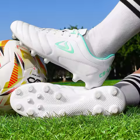 New Men Football Boots Outdoor Cleats Soccer Shoes TF FG Comfortable Training Shoes Grass Match Futsal Breathable Sport Indoor