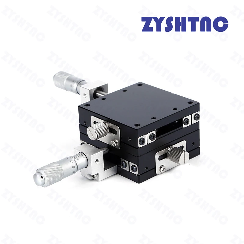 XY axis Optical Manual stage LY30/40/50/60/80/100/125-L/R Cross roller guide type, Ball Bearing Steel Roller Type LGY40/60-L/R/C