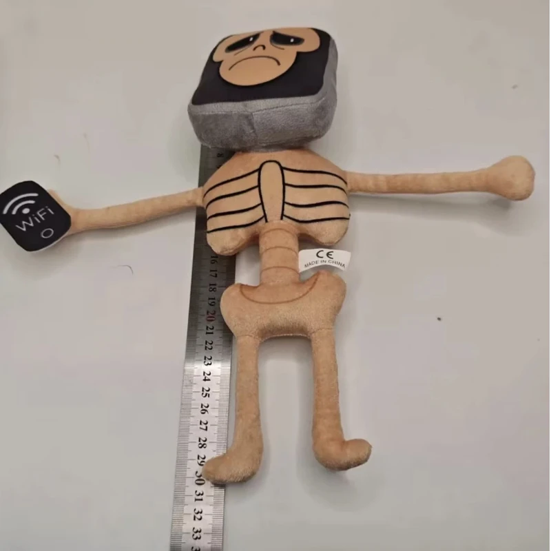 Nuova collezione 2025 Pot Hotspot Brainrot peluche - Simpatico scheletro farcito giocattolo Meme personaggio bambola per i fan dei giochi regalo del festival