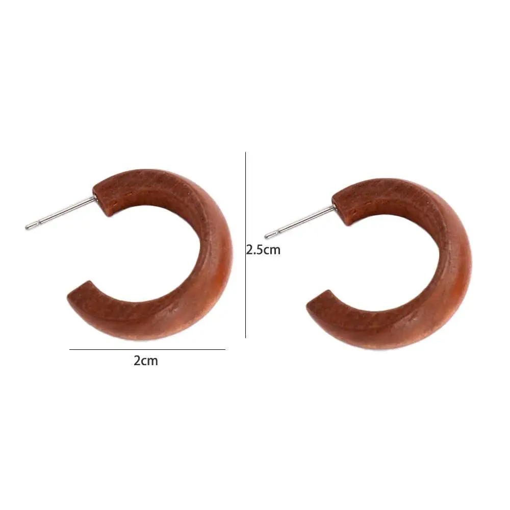 مزاجه شيك القمر C شكل دائرة كبيرة هندسية الإكسسوارات استرخى أقراط مجوهرات الحفلات هوب أقراط