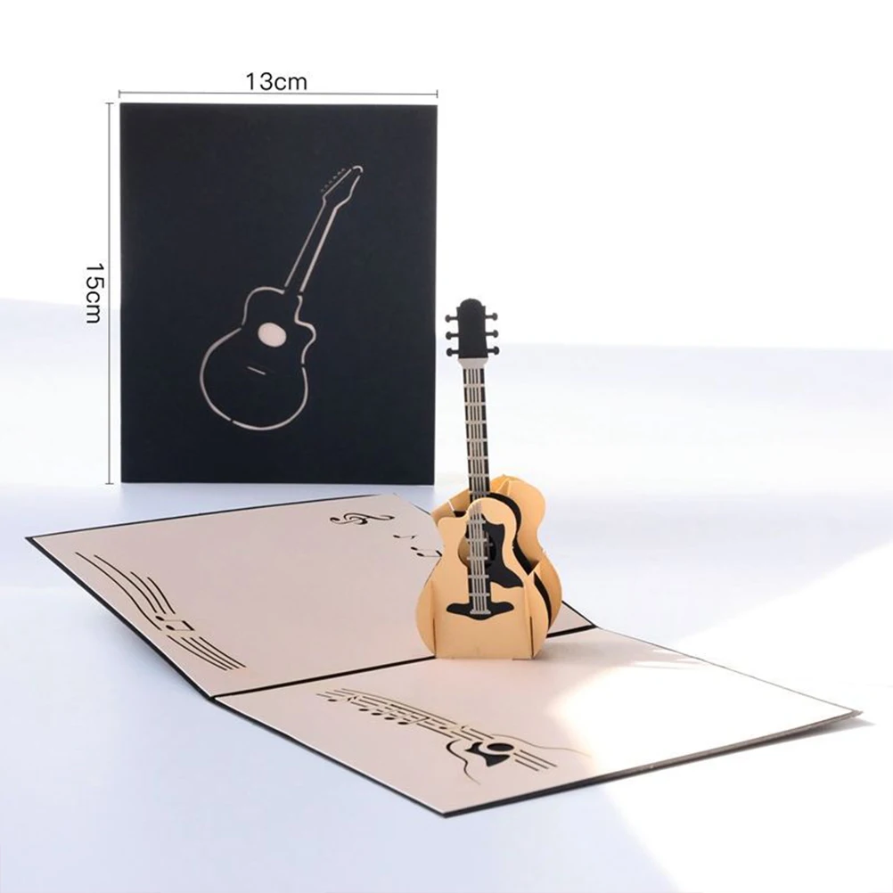

1Pcs 3D Music Greeting Card Beautiful Paper Craft Blessing Card Ideal for Lover Teacher Friend Birthday Greetings