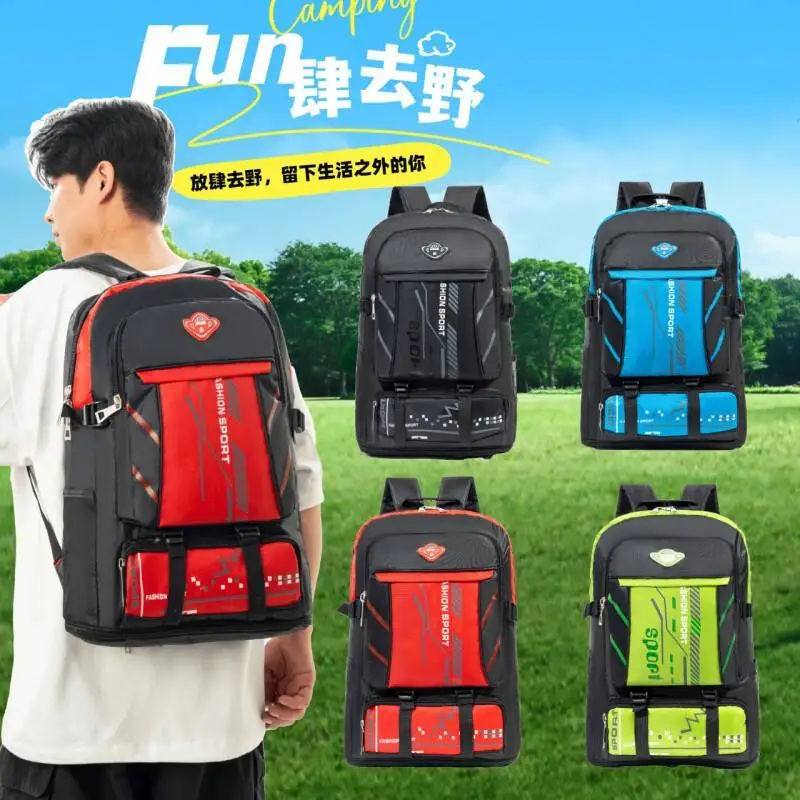 

Многофункциональный внедорожный рюкзак большой емкости для кемпинга и альпинизма, износостойкий водонепроницаемый портативный рюкзак