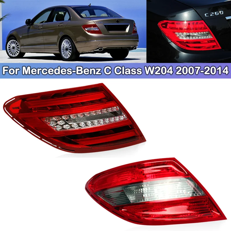 

DCGO For Mercedes-Benz C Class W204 2007-2014 C200 C260 C300 Taillight Brake Light Rear bumper Taillights taillamps tail light