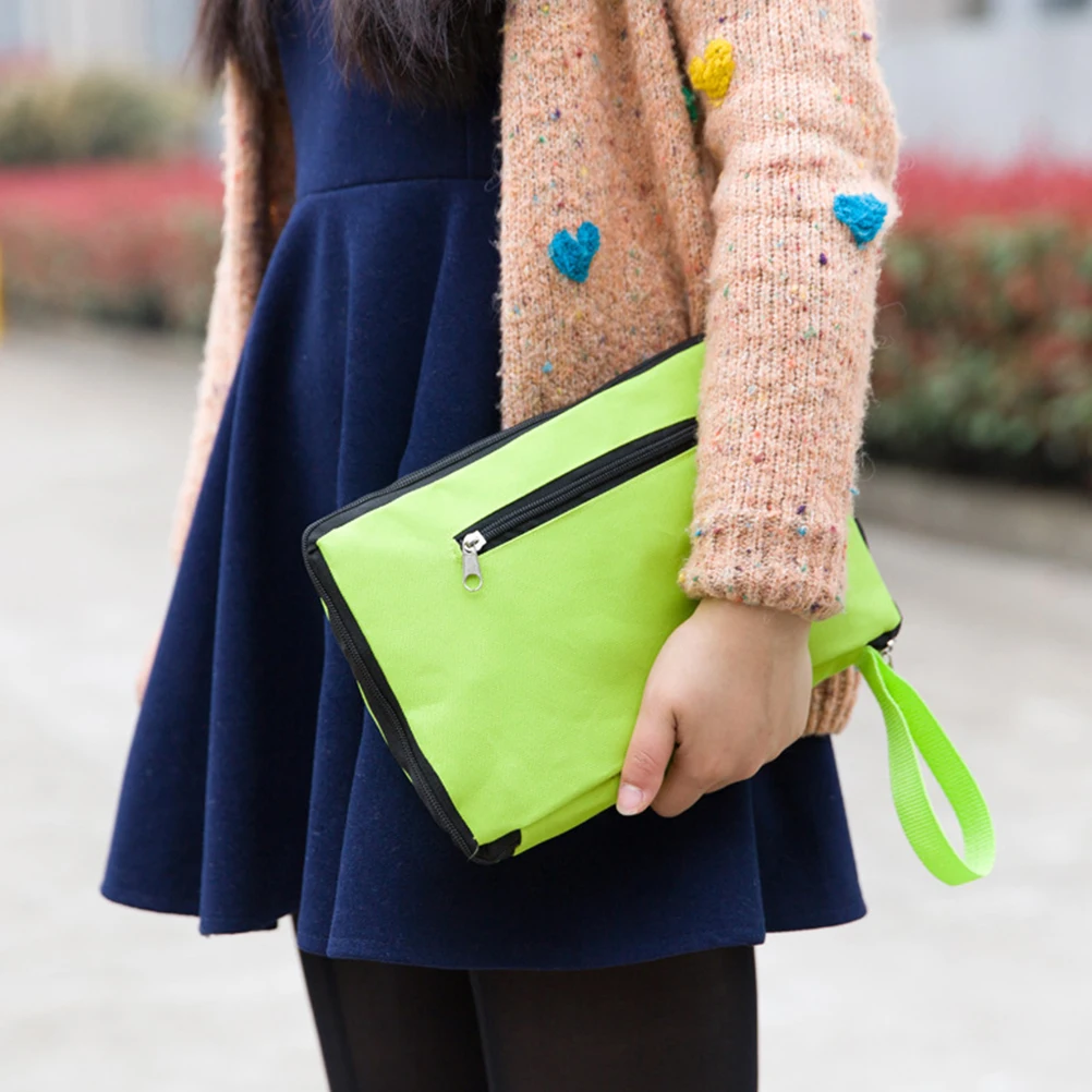 

Foldable Oxford Cloth Grocery Bag Green Reusable Shopping Bag with Wheels Large Capacity Shopping Cart for Daily Use