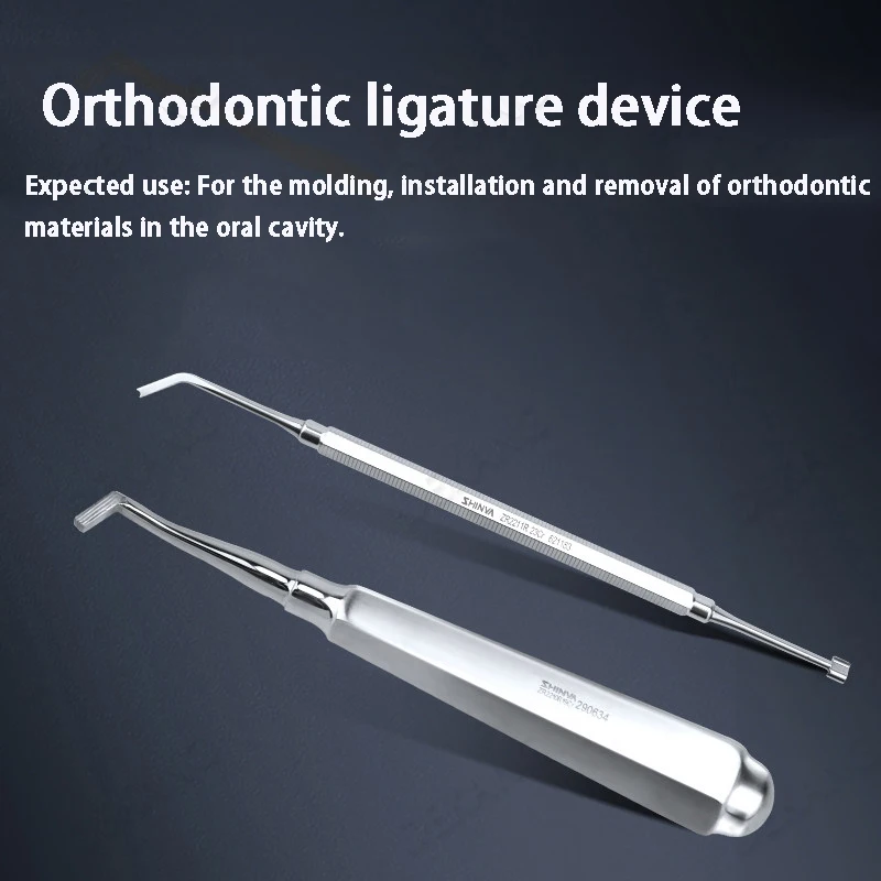 Orthodontic Ligature Inserter, Placement Device, Knotting Device
