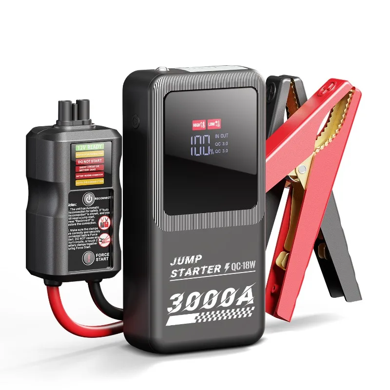 Car emergency power supply with electric treasure starter super portable 12V