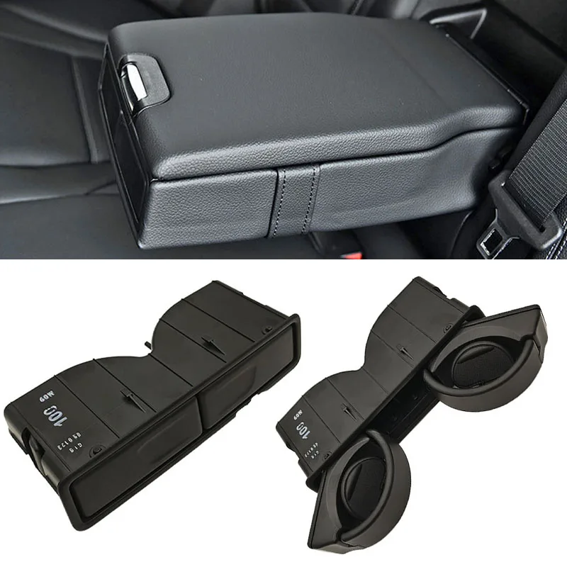 Car Rear Water Cup Holder Storage Box Drink Holder For Mercedes Benz W176 W177 W246 W247 W205 W213 W238 W253 W156 W222 W257 W167