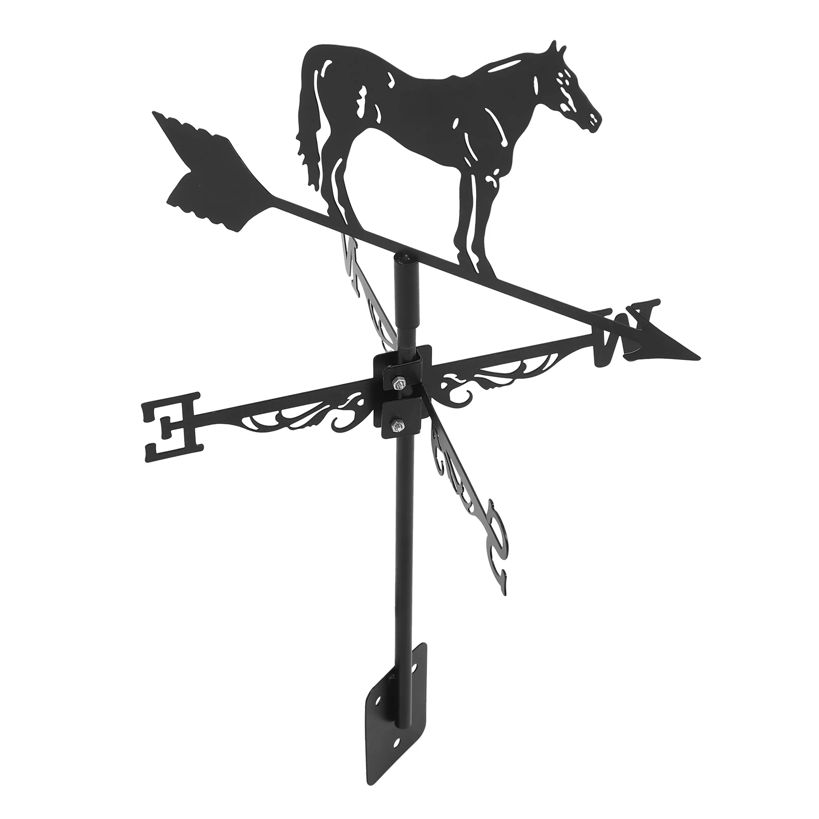 Outdoor Weather Vane Decor Garden Weathervane Metal Wind Direction Indicator Decoration Iron Decorative Yard