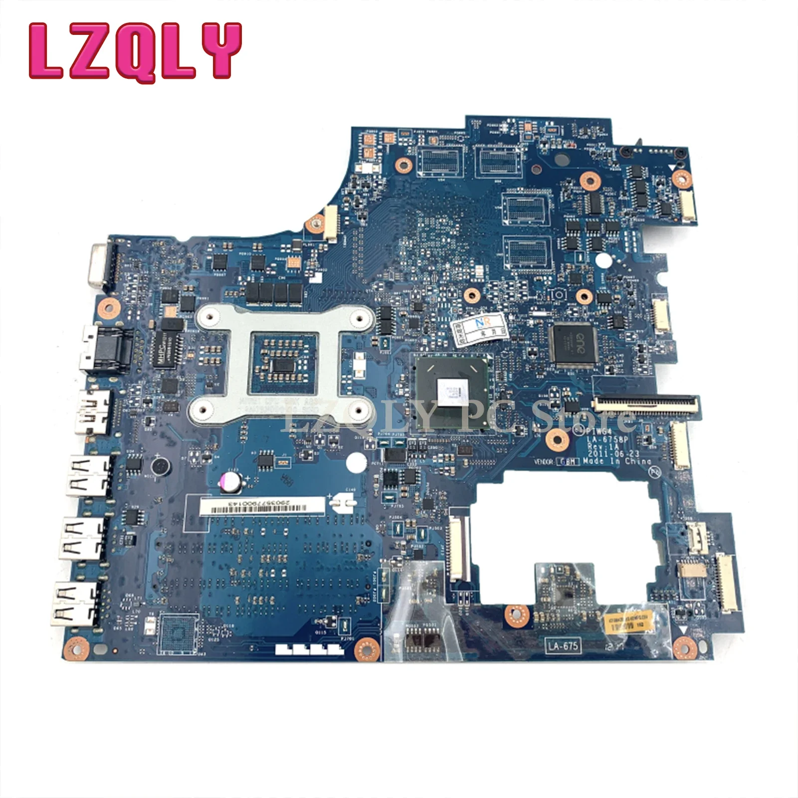 For Lenovo IdeaPad G770 Y770 11S11013585 11S10200106 Laptop Motherboard PIWG4 LA-6758P Mainboard HM65 DDR3 100% Tested Working