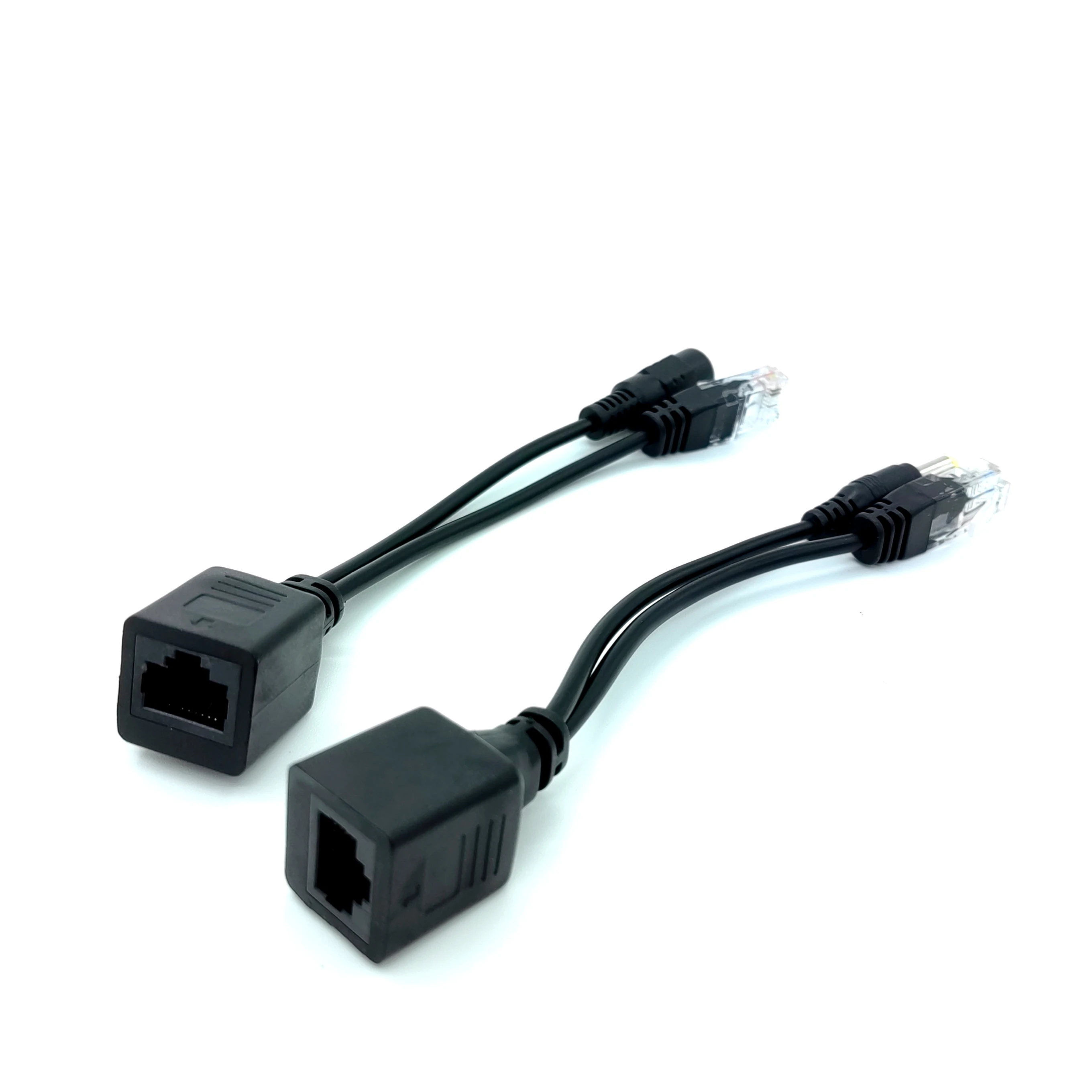 كابل POE الطاقة السلبية عبر إيثرنت كابل محول الفاصل RJ45 حاقن وحدة امدادات الطاقة 12-48 فولت الفاصل عدة لكاميرا IP