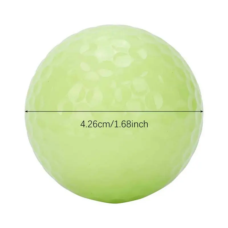 Glowing Golf Balls Fluorescent Golf Practice Balls Glowing in The Dark Golf Balls For Night Training Light up Golf Accessories