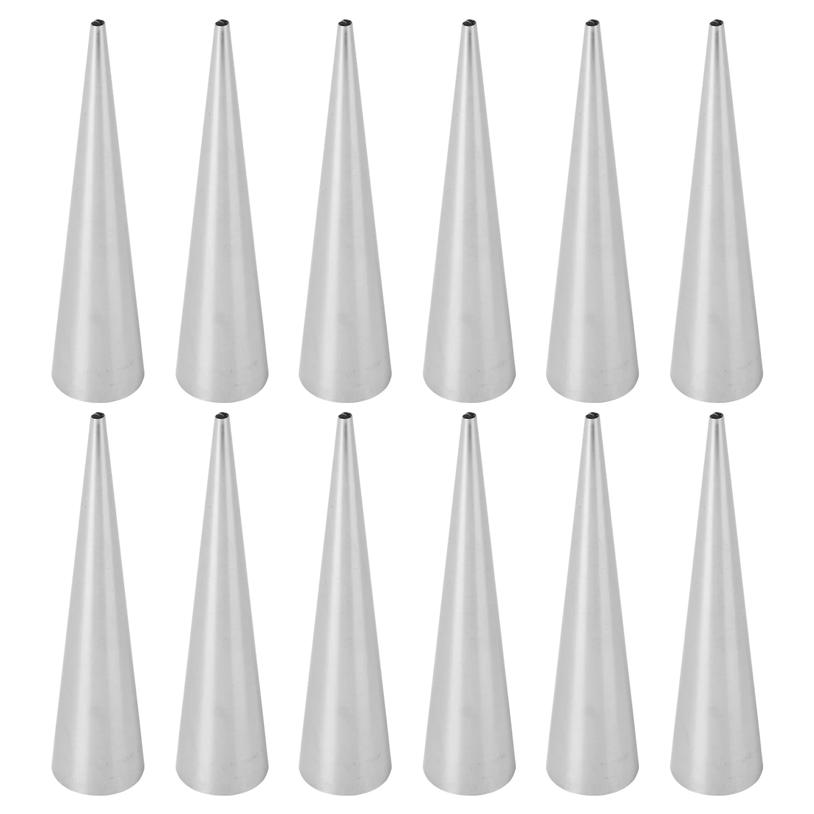 

12 PCS Mini Cannoli Forms Brioche Bread Loaf Pipes Buttercream Cylinadrical Shaped Mold Connoli Pancakes Miss