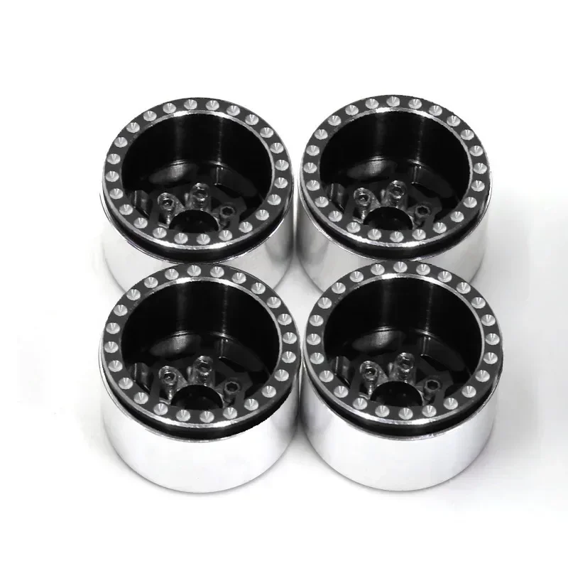 

Aluminum Alloy 1.0 Inch Beadlock Wheel Hub Rims for RC Crawler Car Axial SCX24 AX24 FCX24 1/18 TRX4M Metal Upgrade Parts