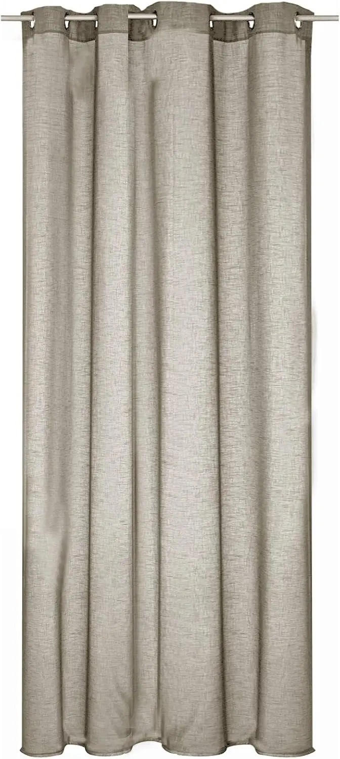 Gordijn doorschijnend op bloemzeef 140x245 cm zandvlechteffect, Firana Eyes woonkamer slaapkamer moderne decoratie