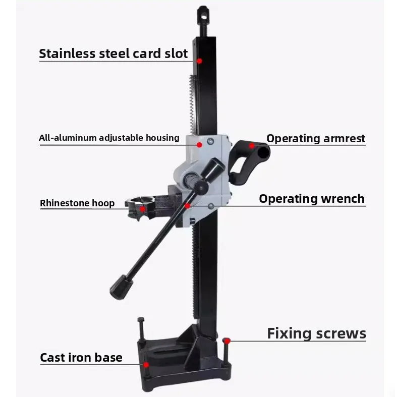 30.70inch Drilling Machine Bracket Diamond Aluminum Drill Holder Water Drill Stand Support Holder