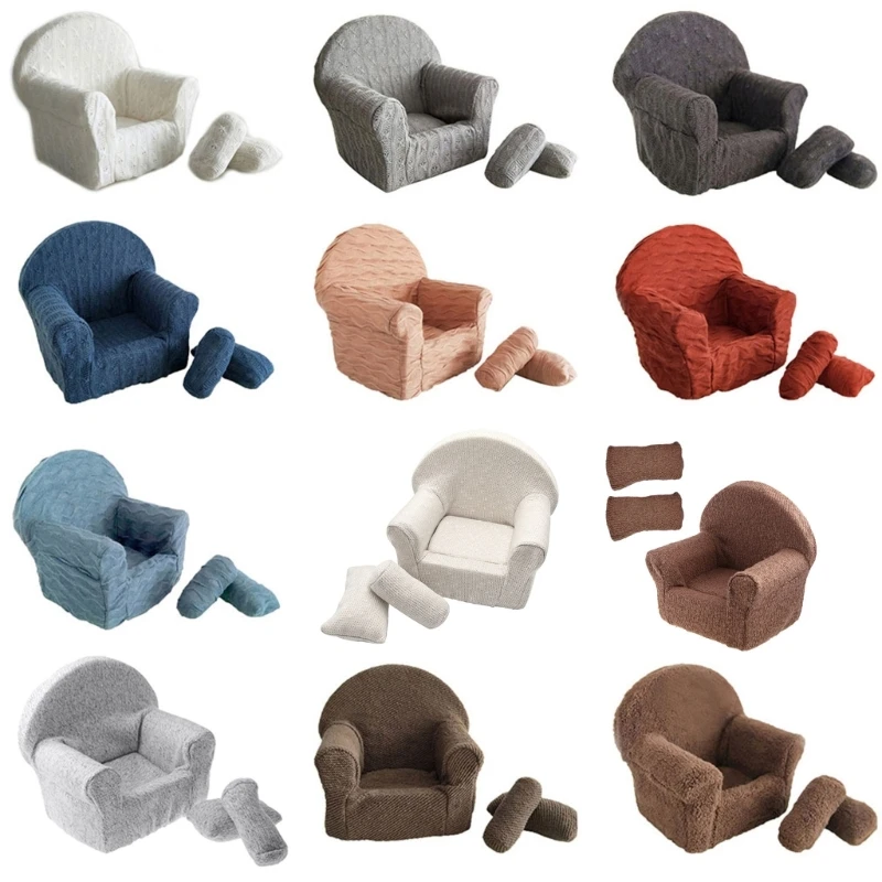 

3pcs Newborn Photography Prop Baby Posing Sofa Infant Photo Chair Decoration Toddler Taking Photo Accessories