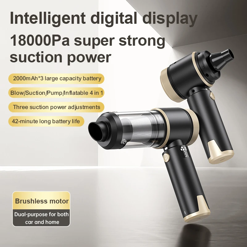 Car Vacuum Cleaner Strong Suction Cordless Wireless Cleaner Portable HandHeld Vacuum Cleaner Cleaning Machine