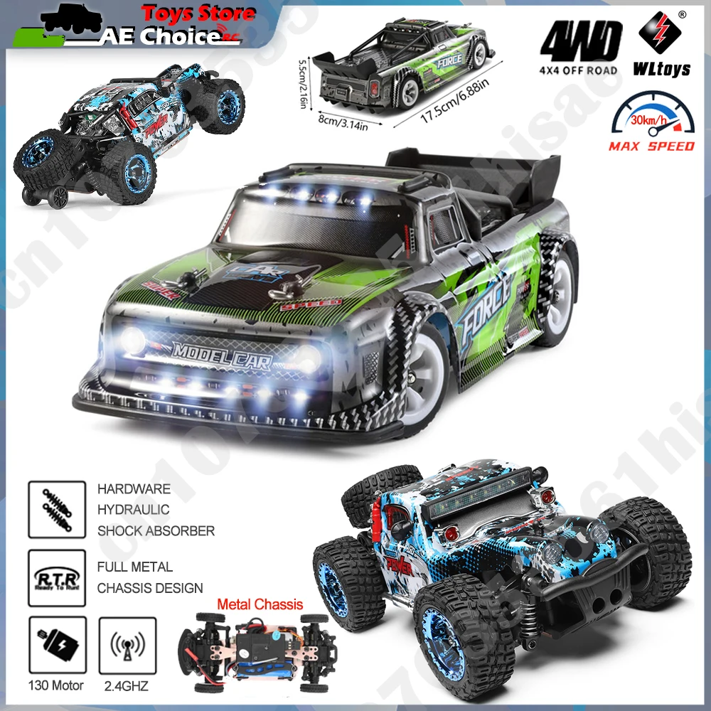 WLtoys rc car 284131 284161 1:28 4WD Drive Off-Road 2.4G 30KM/H High Speed Alloy Car 1/28 Rally Remote Control Car Toys for Kids