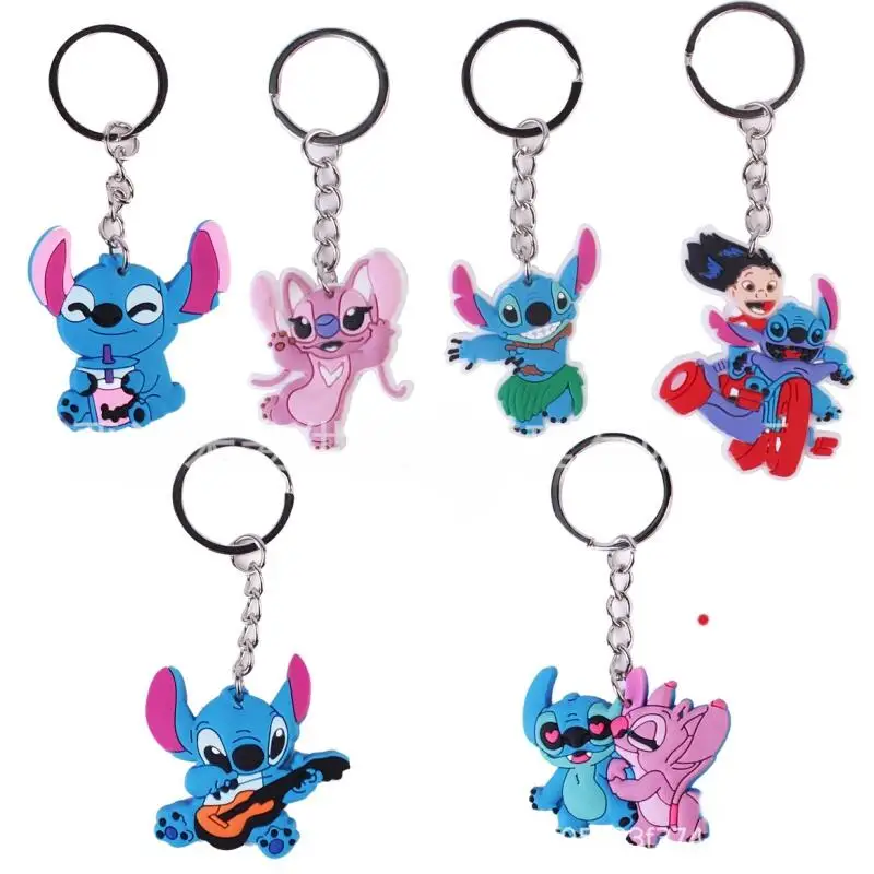 

Disney's new Stitch keychain PVC soft rubber keychain handicraft pendant small gift keychain accessories keychain pendant gift