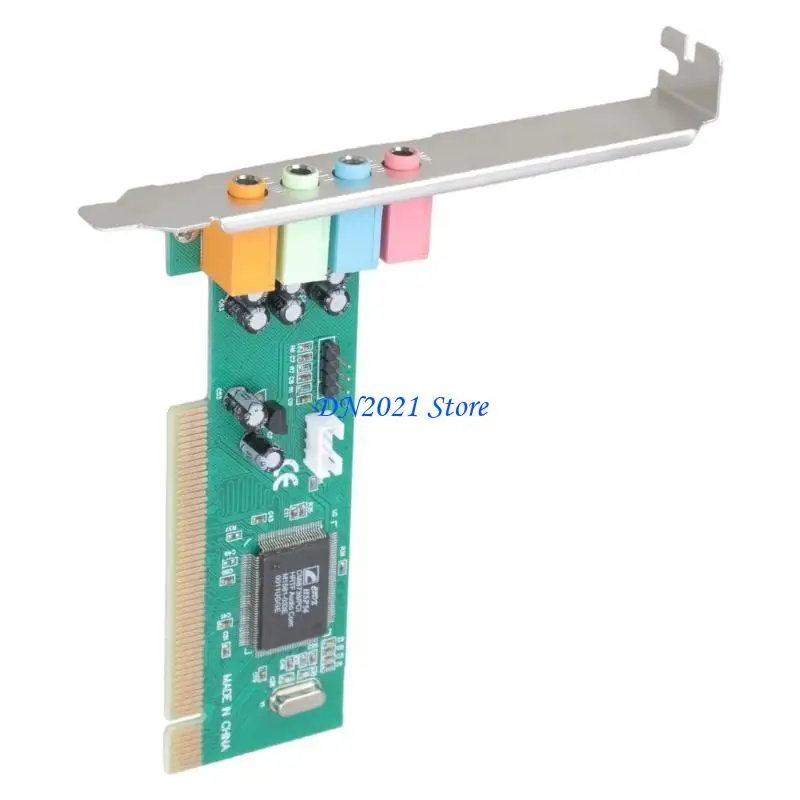 

F3KE Sound Card PCIe 4.1 Настольный компьютер встроенный компьютер PCI-E 8738 Стерео аудио-5-канальная карта расширения цифровой