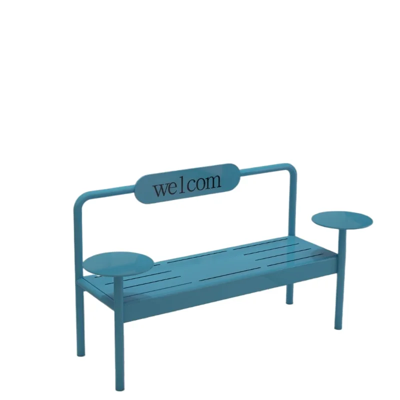 

Outdoor bench wrought iron seat chair