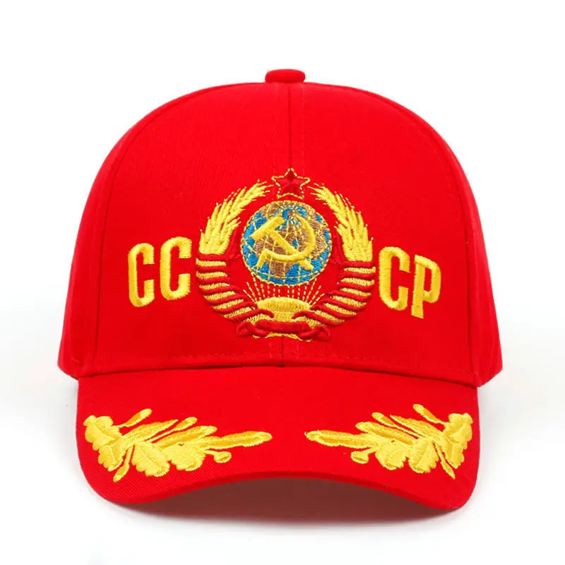 

Fashion Adults Ball Hat Snapback Trucker Sports Soviet Red Embroidered Baseball Cap Outdoor Sunshade Duck Sun Tongue Men 8M45