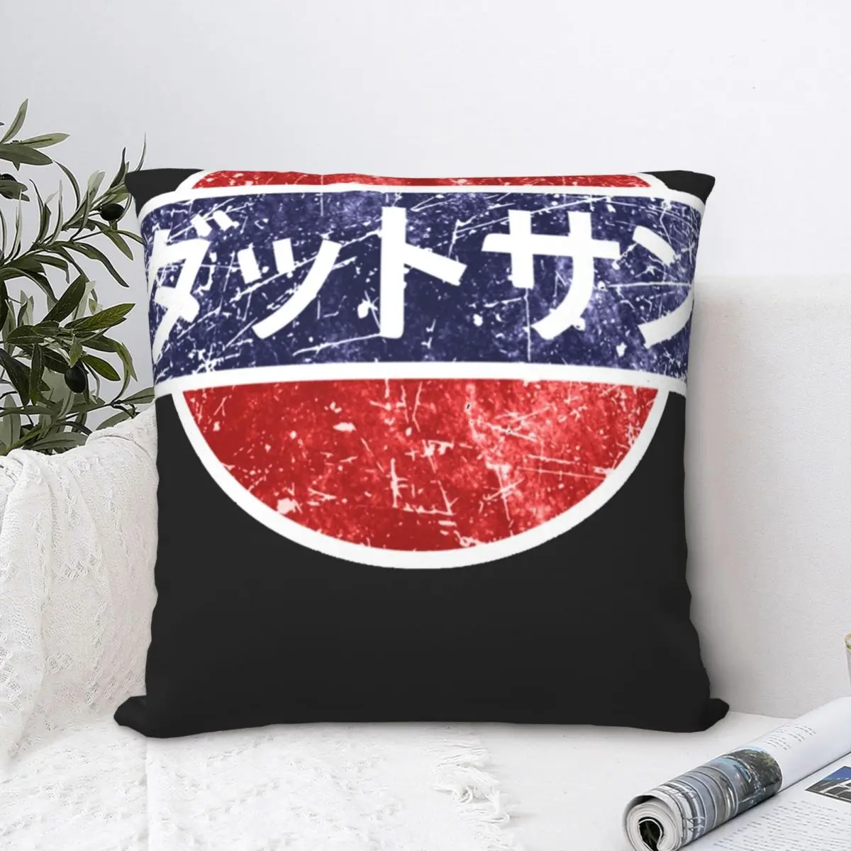 

Datsun Vintage Japanese Car Square Pillowcase Polyester Pillow Cover Velvet Cushion Decor Comfort Throw Pillow For Home Car