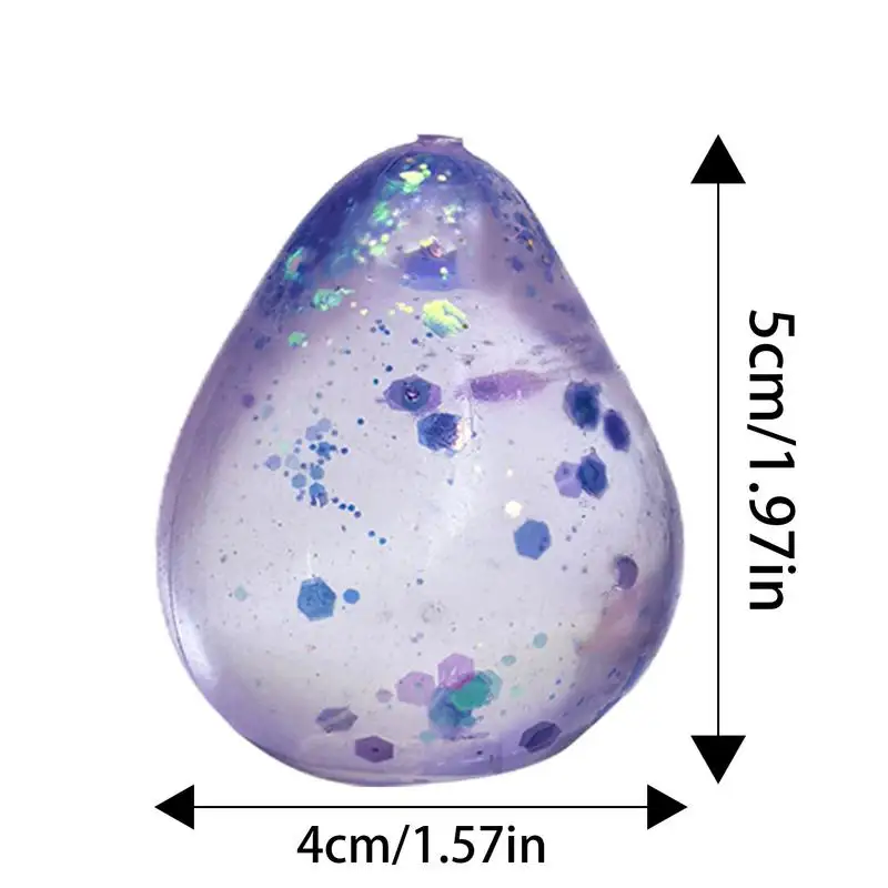 5 stks Leuke Waterdruppelvorm Knijpspeelgoed Speelgoed Anti-stress Vent Bal Trage Rebound Verlicht Stress Speelgoed
