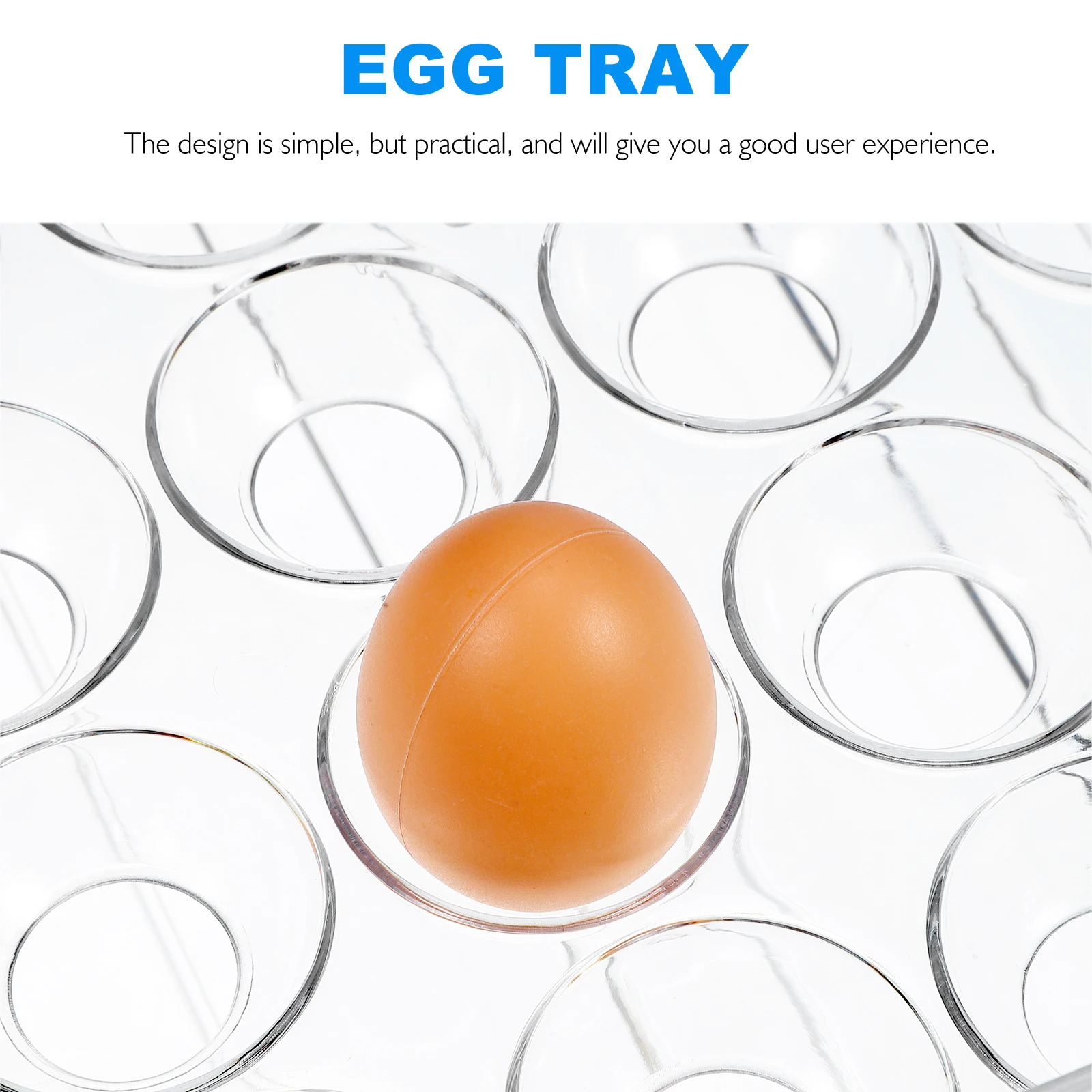 

Transparent PET 2 Layer Foldable Egg Box Container ganizer for Kitchen Refrigerator Storage Solution Duck Eggs Holder