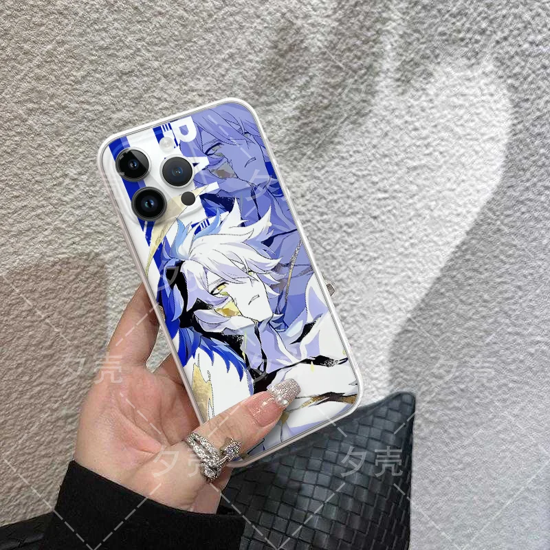 Honkai:Star Rail Phainon Shockproof Phone Case For iPhone 14Pro Max 13 12 11 14Plus Plating Lens Back Cover