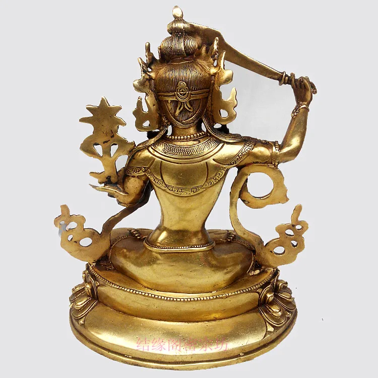 Buddhist supplies HOME OFFICE SHOP worship buddha statue Exorcise evil spirits Bring good luck all-powerful buddha copper statue