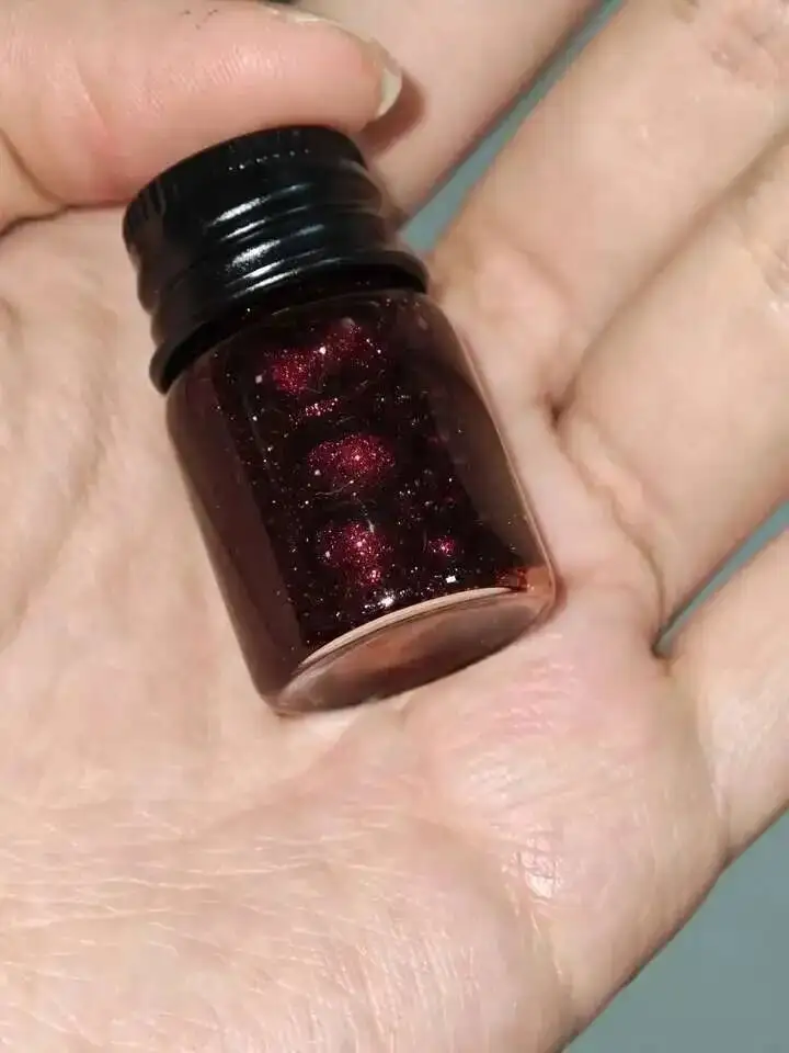 Poezie   54 color ink with golden  powder dip pen  fountain pen color ink. painting drawing ink