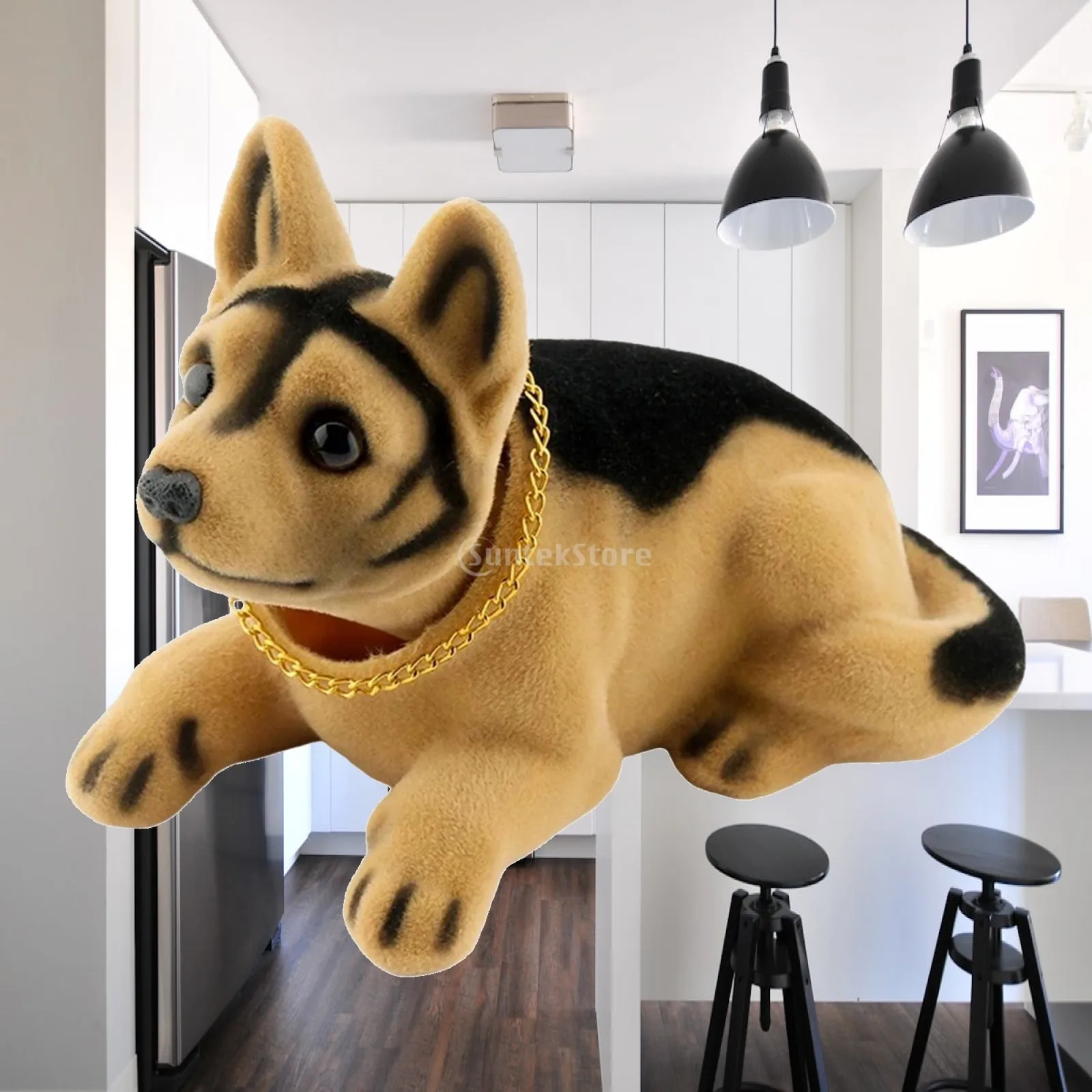 Shaking Head Dog Car Ornaments Creative Gifts Car Interior Accessories Cute Car Dashboard Decor for Home Desk Tabletop Room