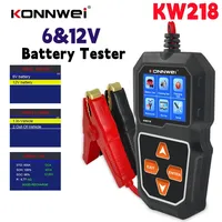 KONNWEI KW218 Car Battery Tester 6V 12V Car Motorcycle Truck Battery System Analyzer 100 To 2000CCA Charging Cranking Test Tool