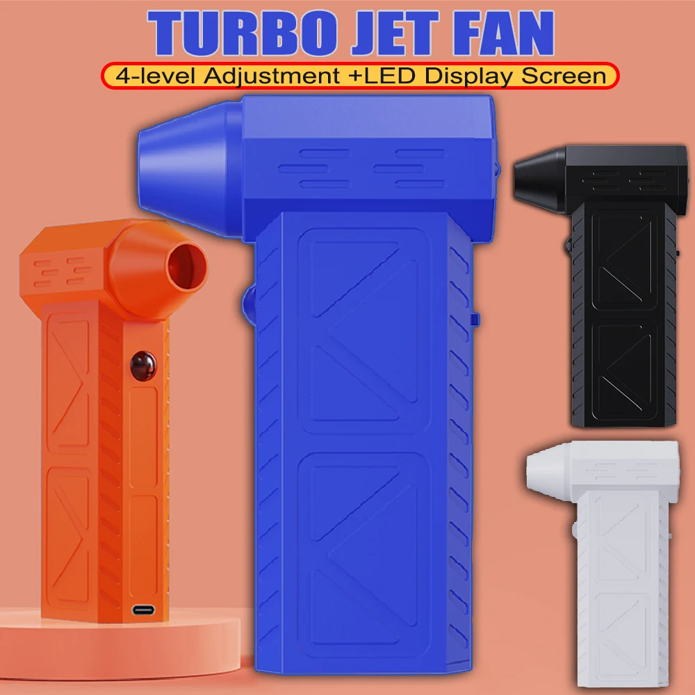 

300000RPM Brushless Turbo Jet Fan Powerful Air Blower 4 Gear Adjustment For PC/Keyboard/Home/Car Cleaning Air Duster Leaf Blower