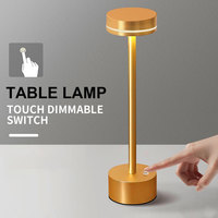 Table Lamp LED Rechargeable Wireless Reading Lamp Touch Switch Desktop Night Light Brightness Changeable Decoration Night Light