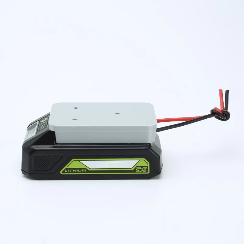 Imagem -03 - Power Wheel Adapter para Greenworks Faça Você Mesmo Connector Conversor de Alimentação de Saída li 24v na Bateria Conversão 14 Awg