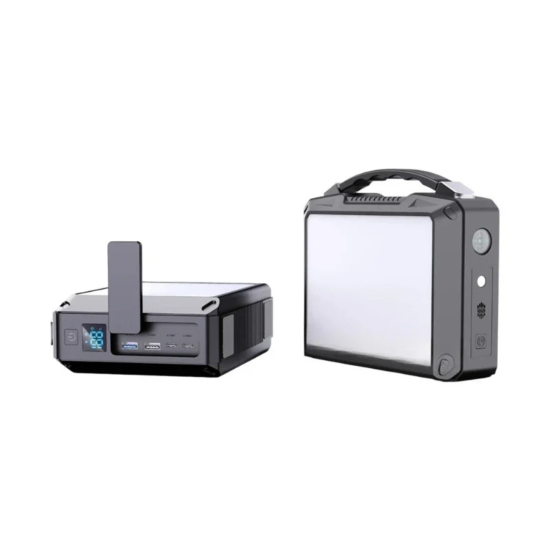 2025 Power Supply 100,000 mAh Solar Charger with Light Emitting Diode Camping Light Ultra Fast Charging Outdoor