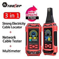 TOOLTOP 400V Underground Cable Locator AC/DC Multimeter Network Cable Tester Rechargeable In-wall Wiring Fault Position