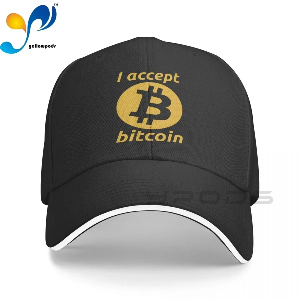Baseball Cap Men I Accept Bitcoins Fashion Caps Hats for Logo Asquette Homme Dad Hat for Men Trucker Cap