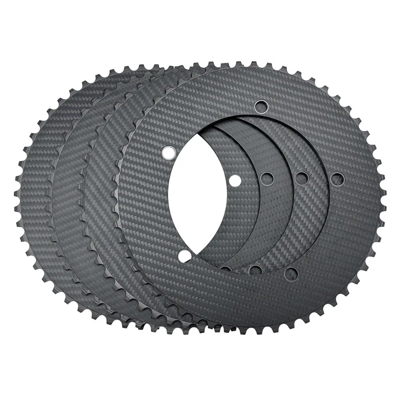 Carbon fiber lightweight dead fly disc BCD144 cycling fixed gear field bicycle sprocket tooth disc gear