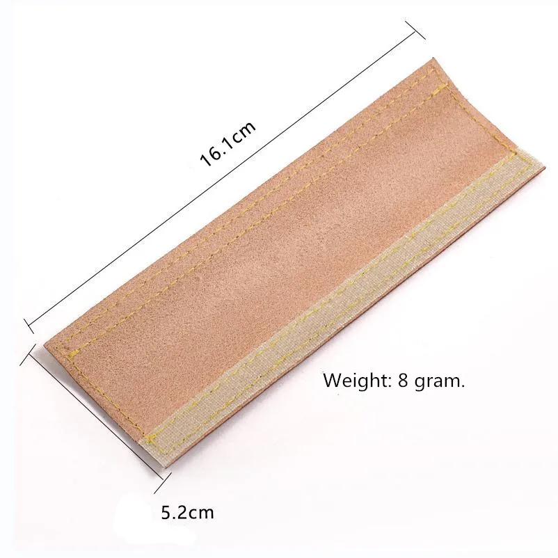 Top Quality Genuine Vachetta Vegetable Tanned Calfskin Protector Protective Sleeve Loop Pad For Handbag Bag Handles 1 piece