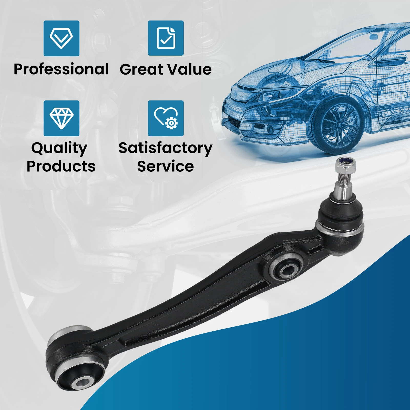 Driver Front Lower Rearward Control Arm for BMW X5 sDrive35i xDrive40e 2016-2018 CMS101401 RK622956