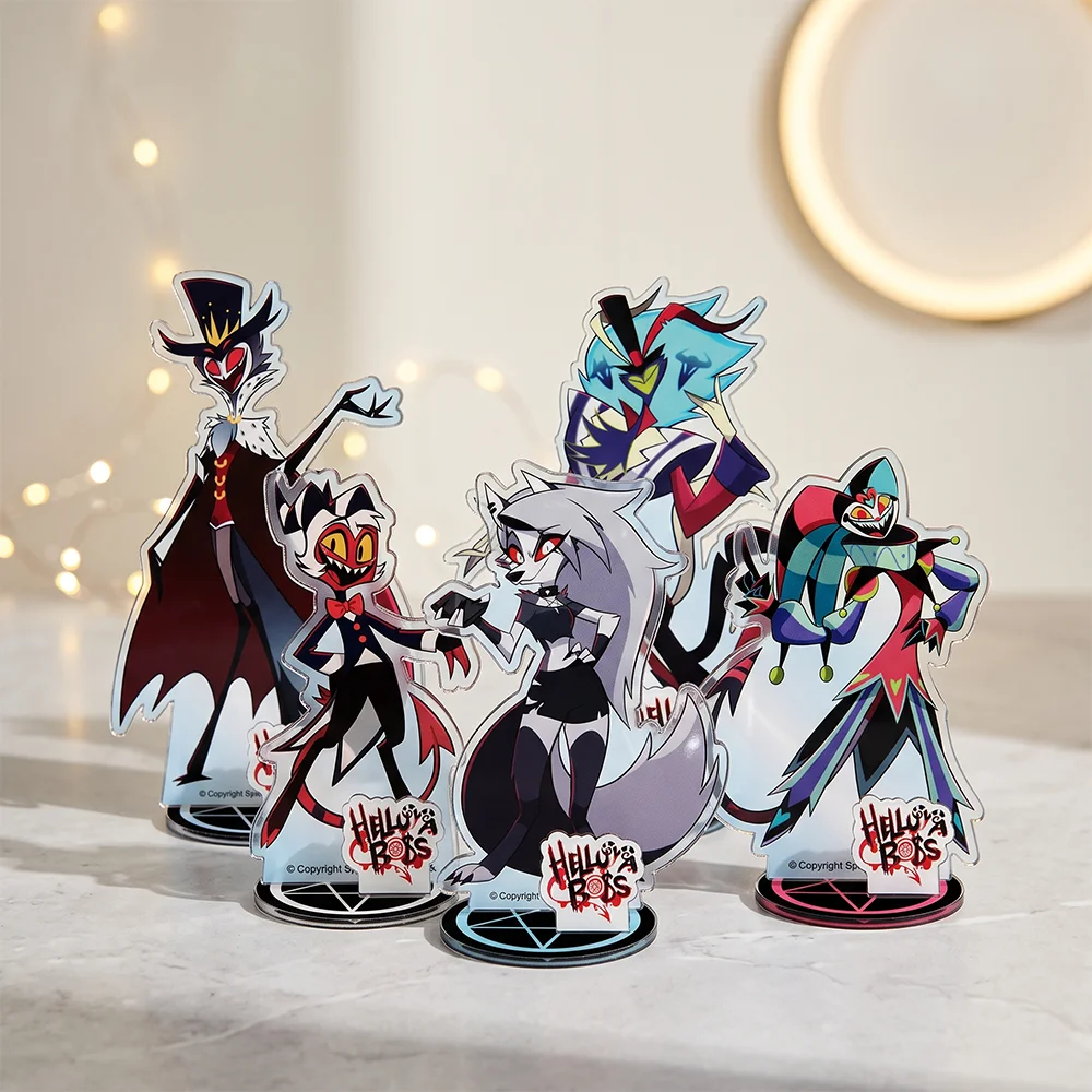Helluva Boss Blitzo Moxxie Millie Loona CAFE 15CM 2026 NEW Acrylic Stand Keychain Anime Stand Desktop Ornament Table Display