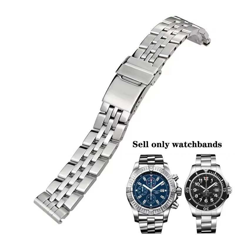 Ремешки для часов из нержавеющей стали 316L для Breitling, ремешок для часов AVENGER NAVITIMER SUPEROCEAN, браслет для часов 20 мм, 22 мм, 24 мм Ремешки для часов из нержавеющей стали 316L для Breitling, ремешок для часов AVENGER NAVITIMER SUPEROCEAN, браслет для часов 20 мм, 22 мм, 24 мм