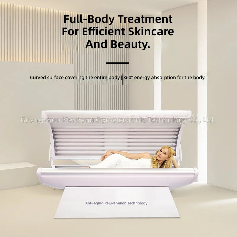 Red Light Collagen Whitening Capsule Spa Cabin, Photorejuvenation Anti-Aging Device for Salon Use, LED Facial Treatment Device