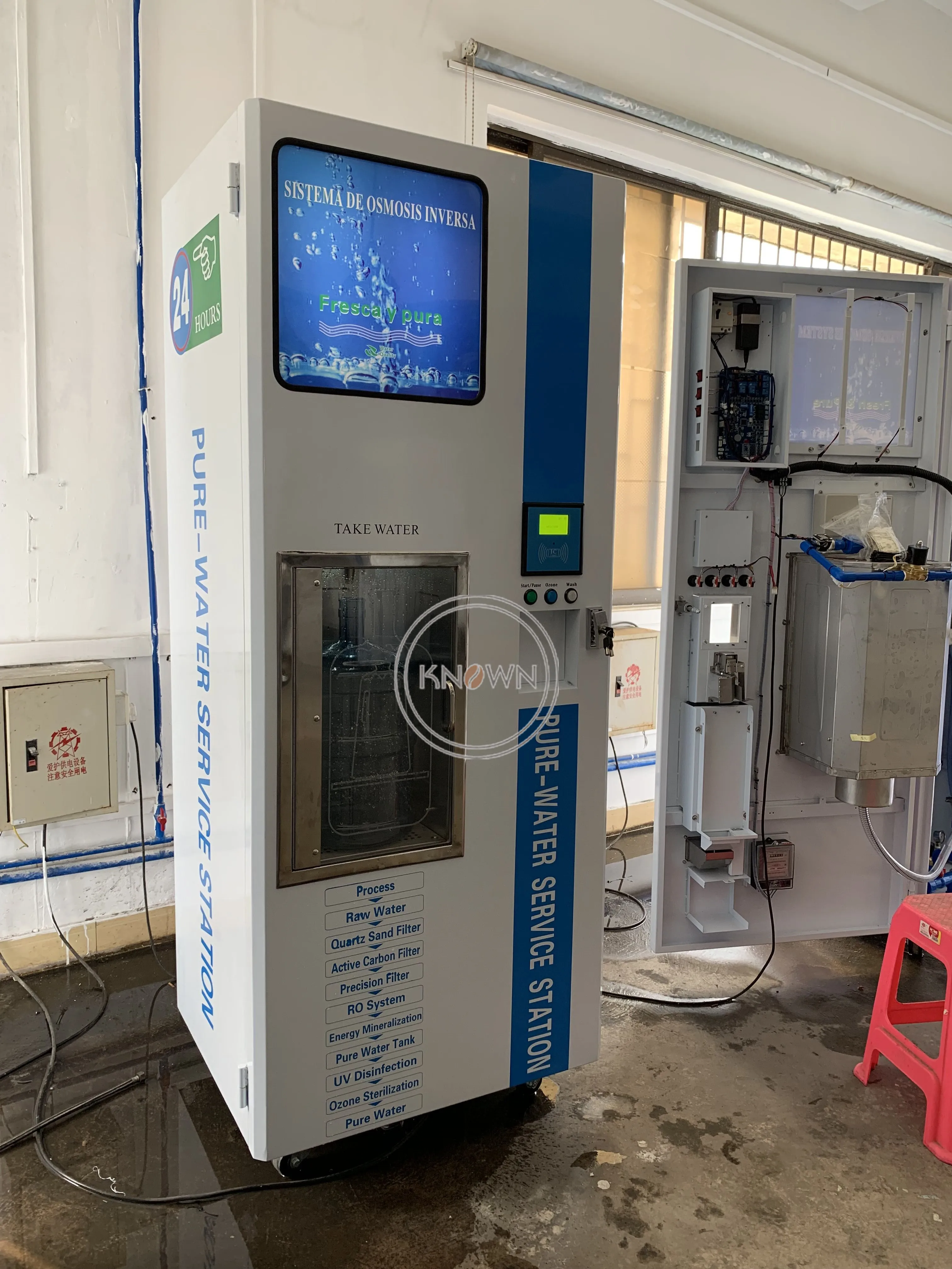 400GPD Reverse Osmosis System RO Water Vending Machine Commercial High Quality Pure Water Purification Vending Machine