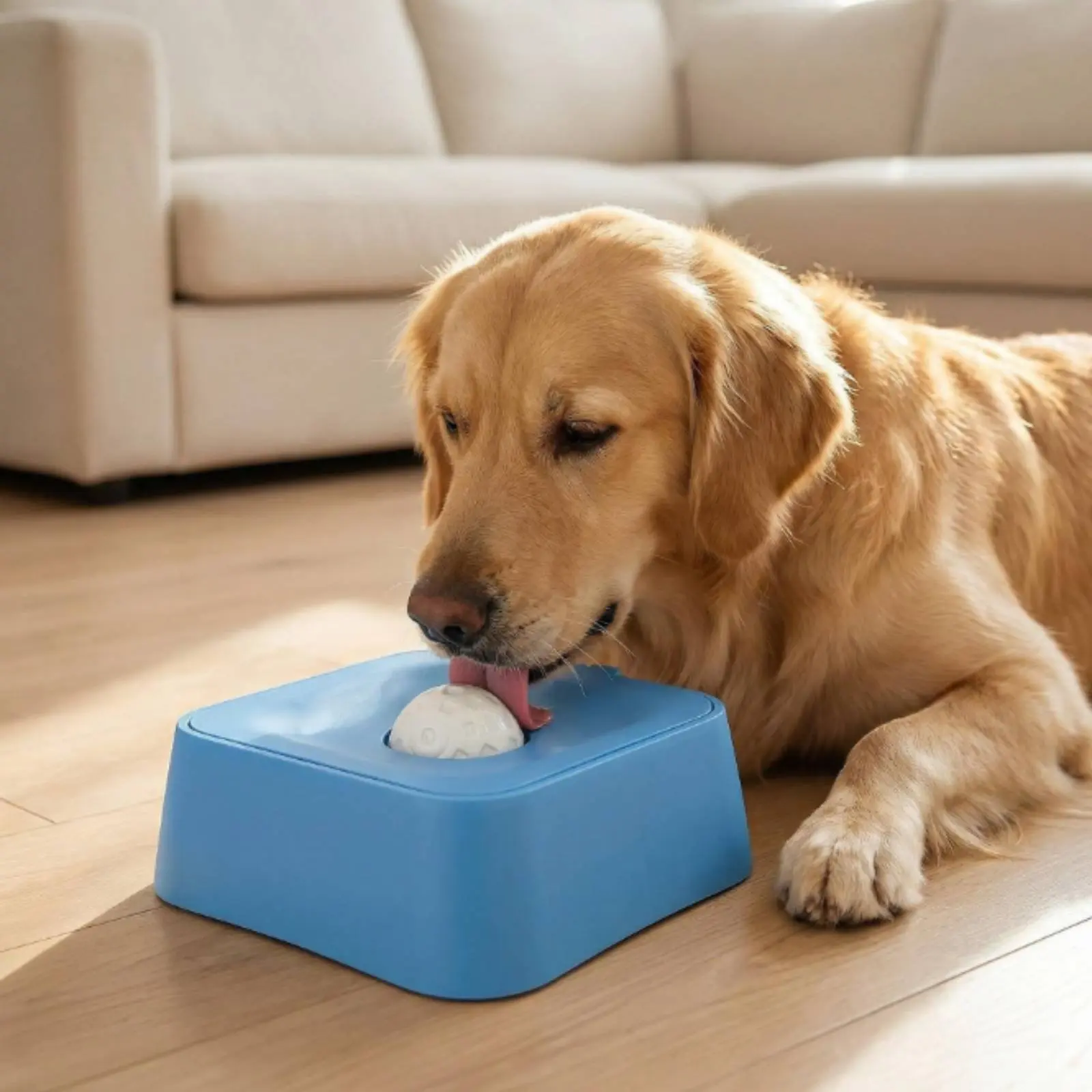 

Slow Bowl Licking Bowl Versatile Leak-Resistant Pet Drinking Bowl Non-Slip Base
